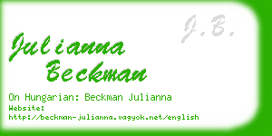 julianna beckman business card